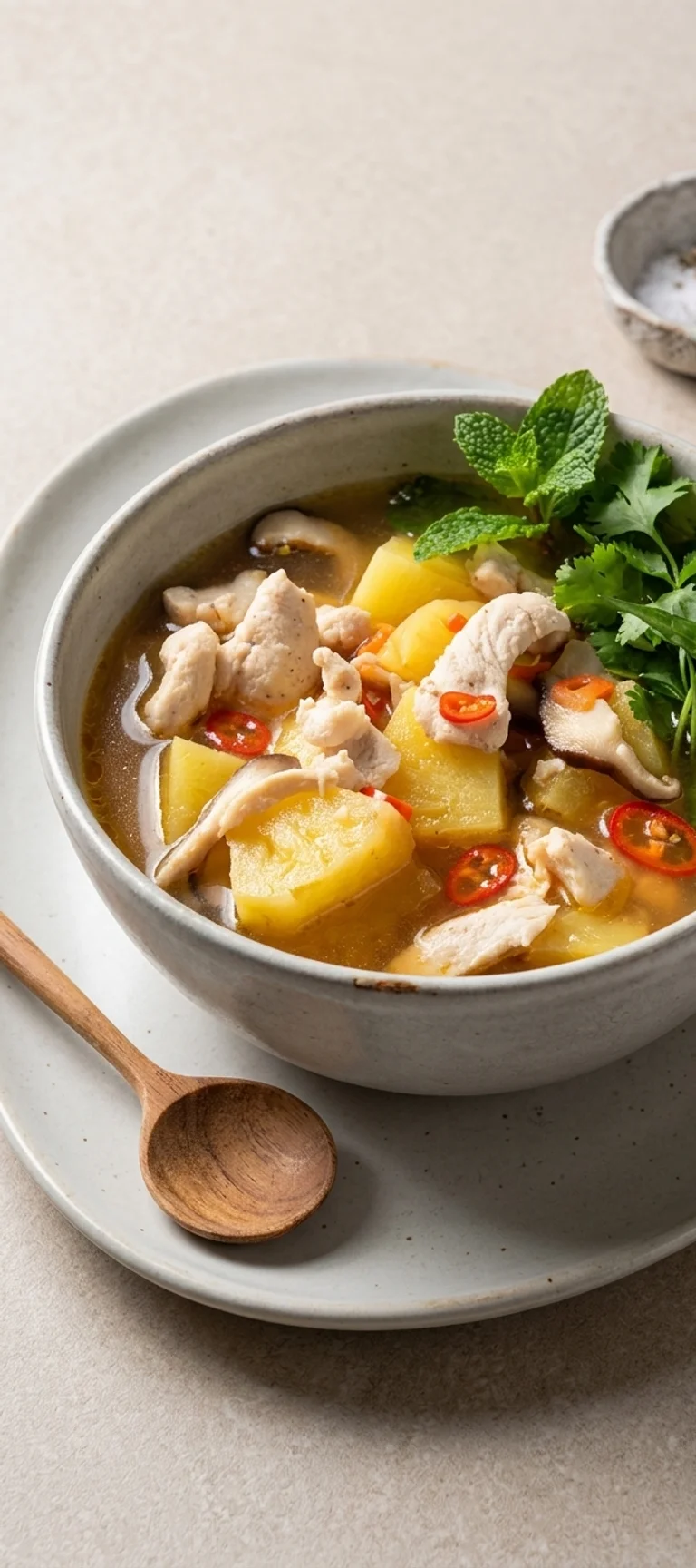 Суп с курицей и ананасом по-вьетнамски — рецепт с фото