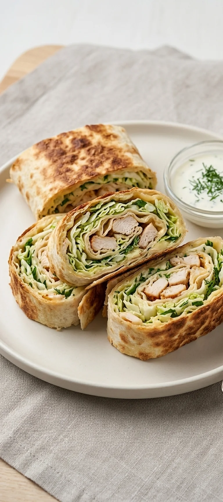 Рулеты из лаваша с курицей и пекинской капустой — рецепт с фото