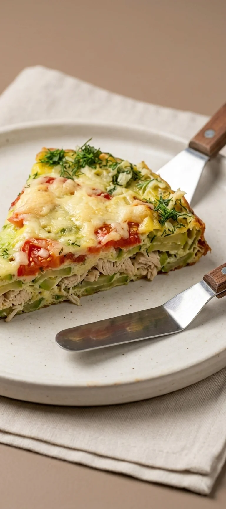 Запеканка-пицца из кабачков с курицей — рецепт с фото