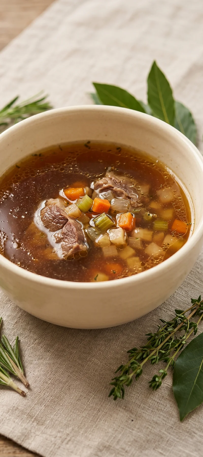 Говяжий бульон по-французски с овощами — рецепт с фото