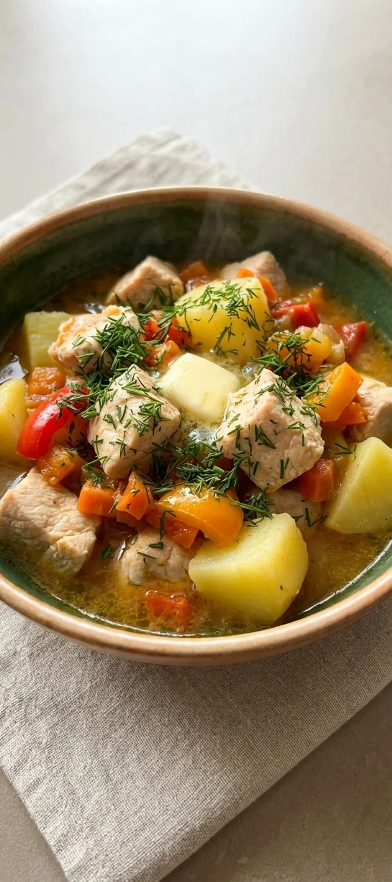 Домашнее жаркое с курицей и овощами — рецепт с фото