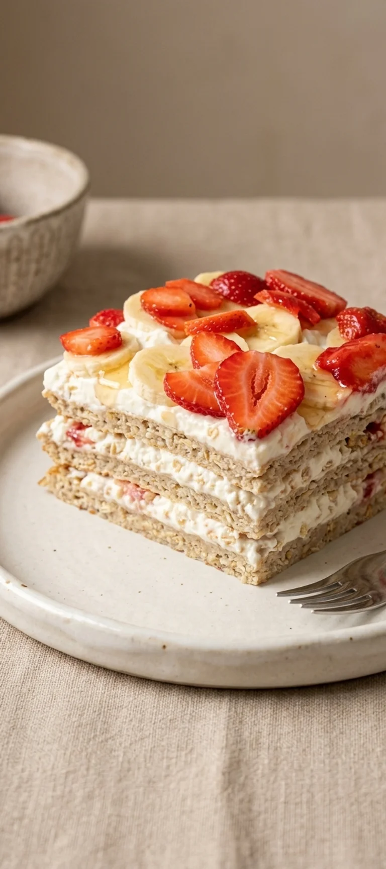Овсяные блинчики с творогом и фруктами — рецепт с фото
