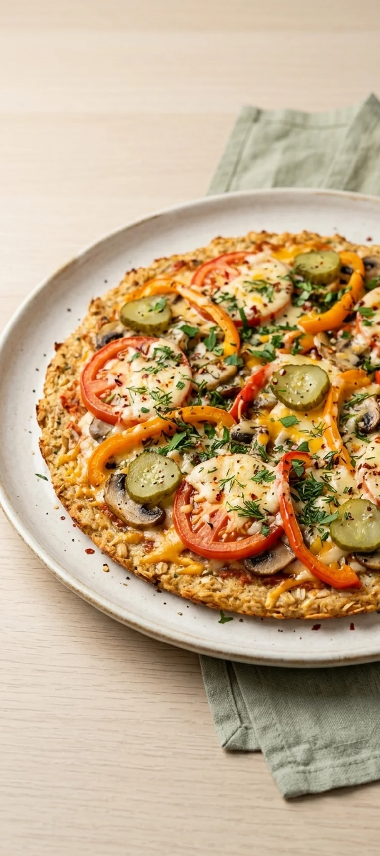 Пицца из куриного фарша без теста — рецепт с фото