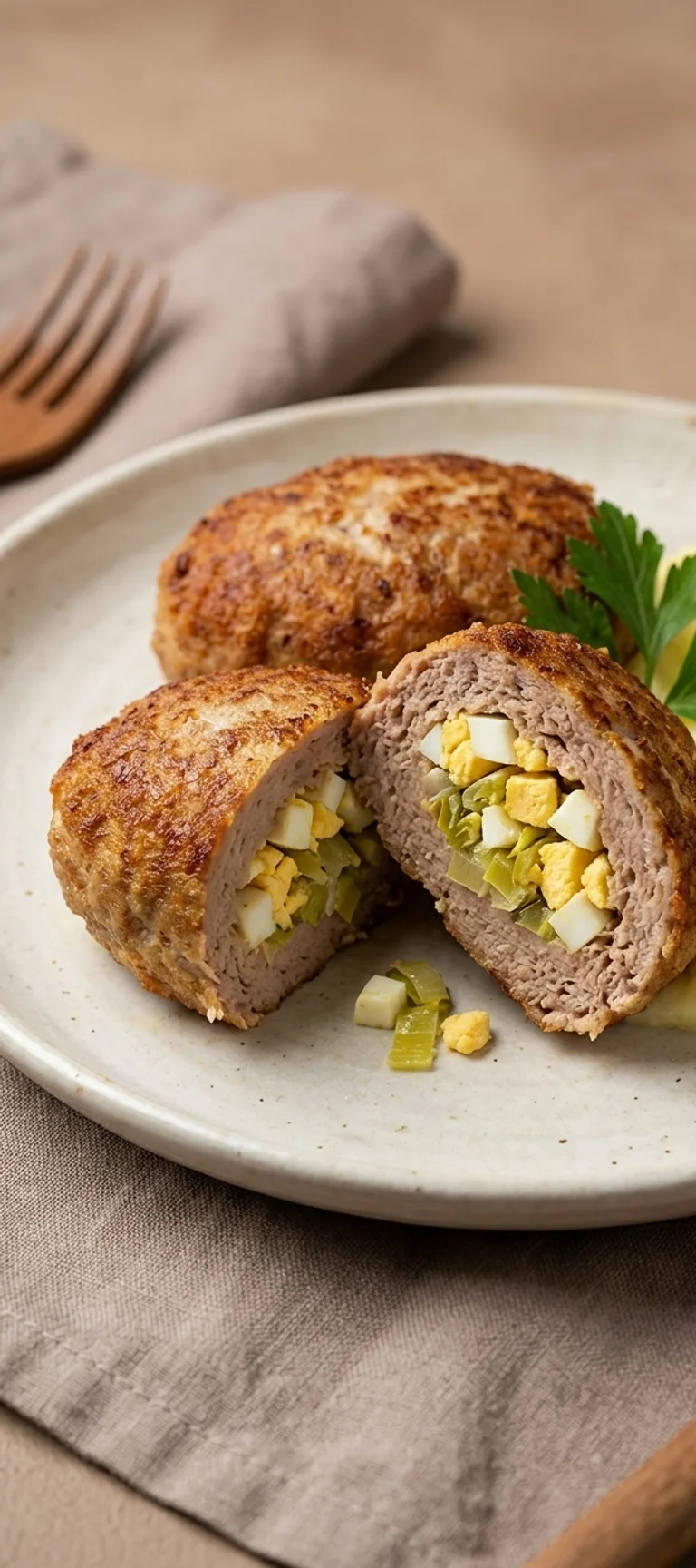 Мясные зразы с яйцом и луком — рецепт с фото