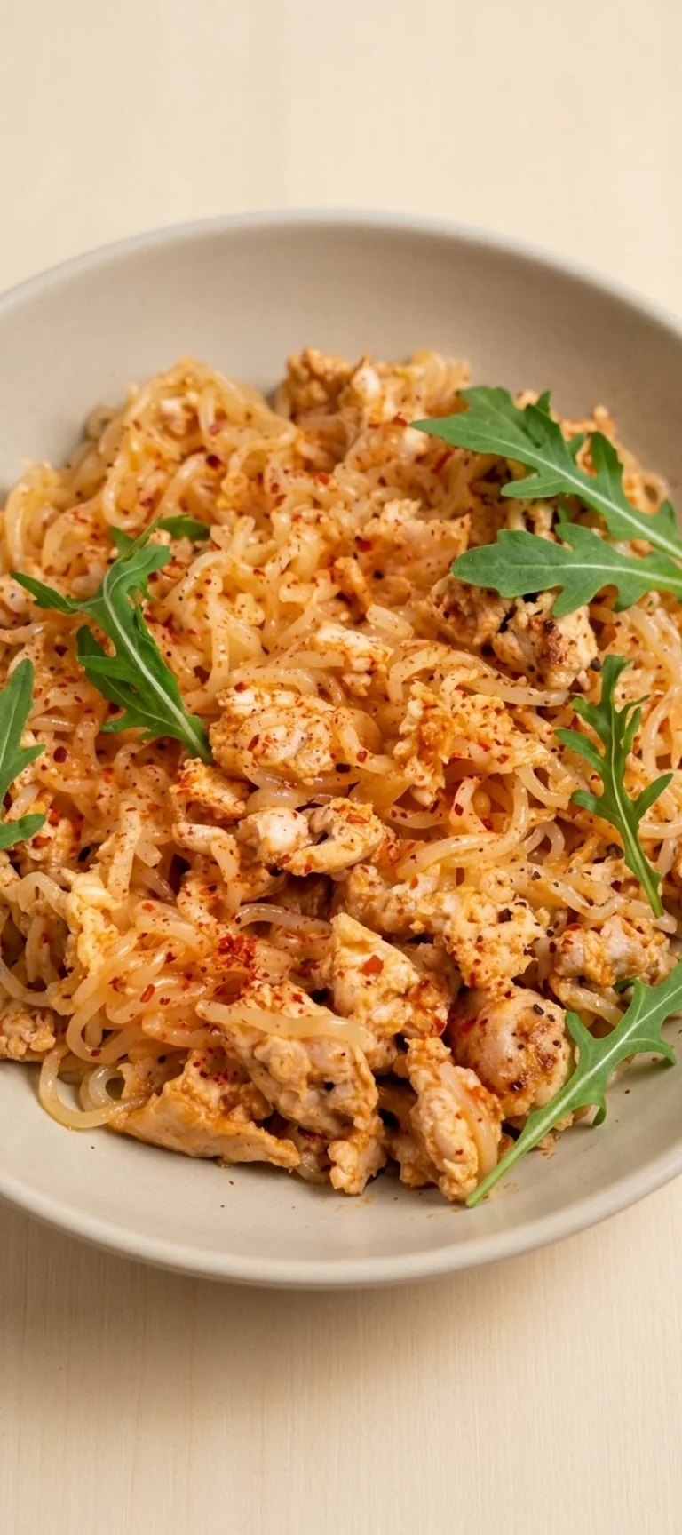 Паста ширатаки с куриным фаршем и томатом — рецепт с фото