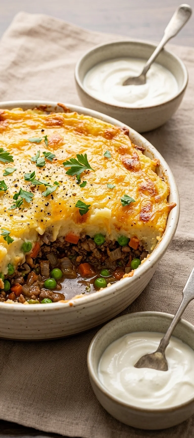 Картофельный пирог с мясным фаршем — рецепт с фото