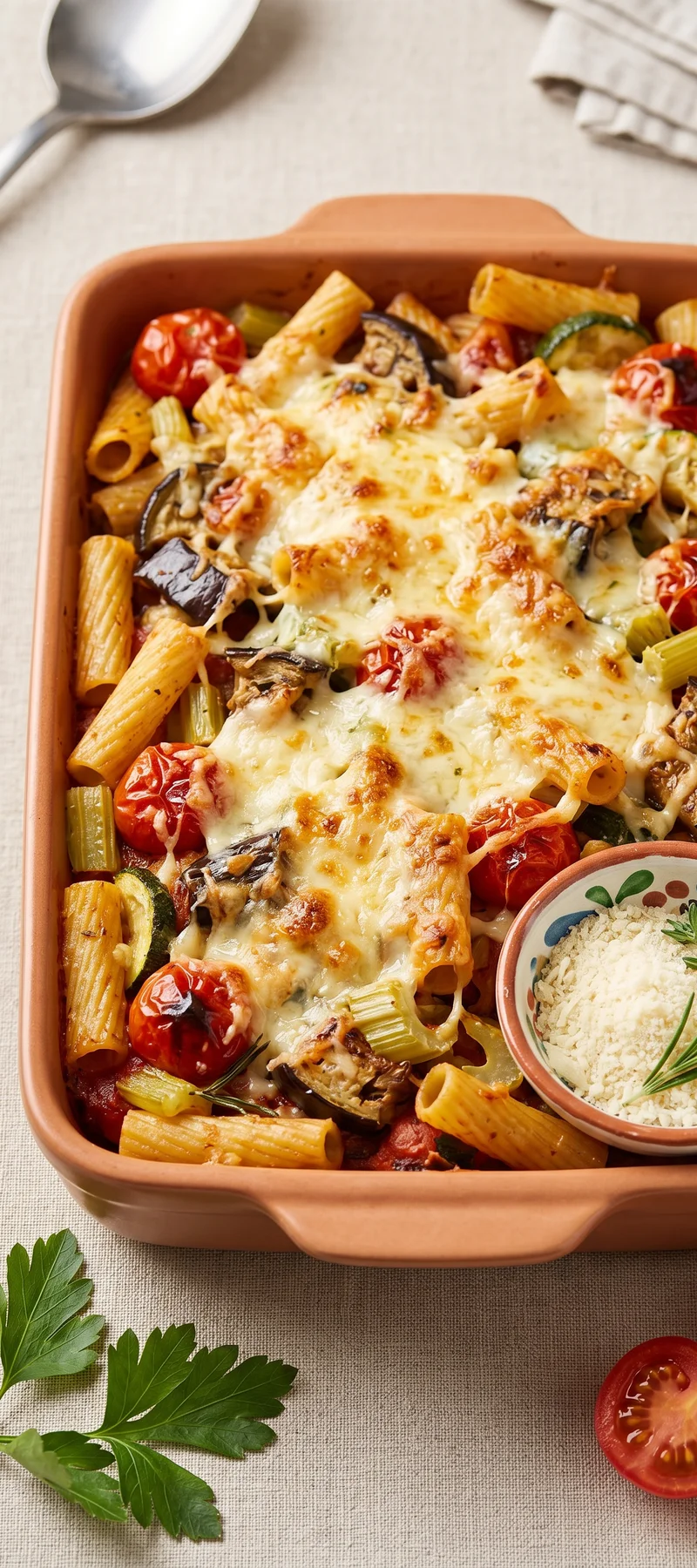 Макаронная запеканка с овощами — рецепт с фото