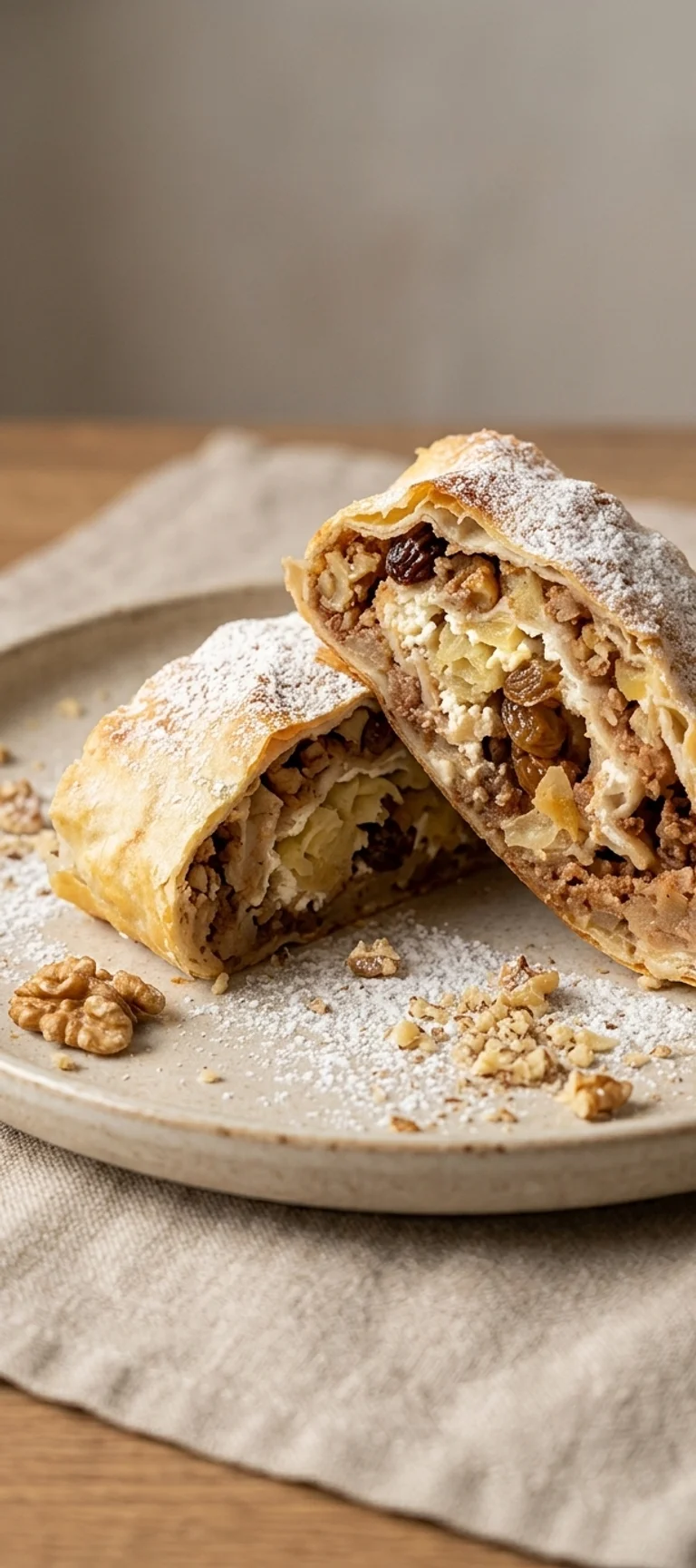Рулет из лаваша с яблоками и творогом — рецепт с фото