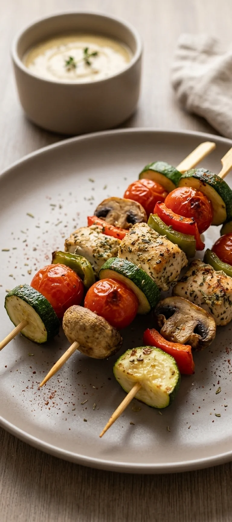 Шашлычки из курицы с овощами — рецепт с фото
