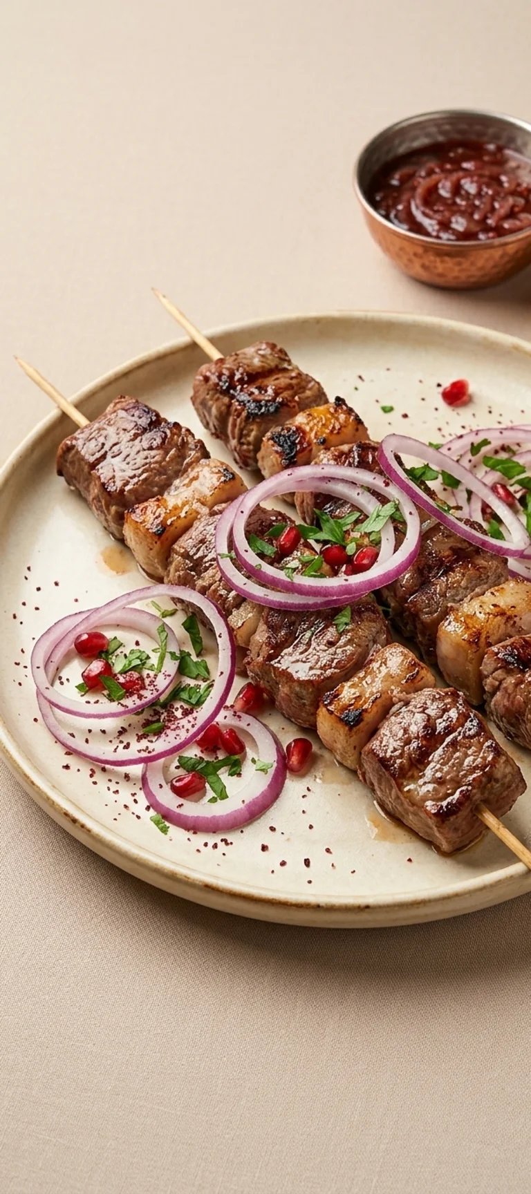 Шашлык из баранины с курдючным салом — рецепт с фото