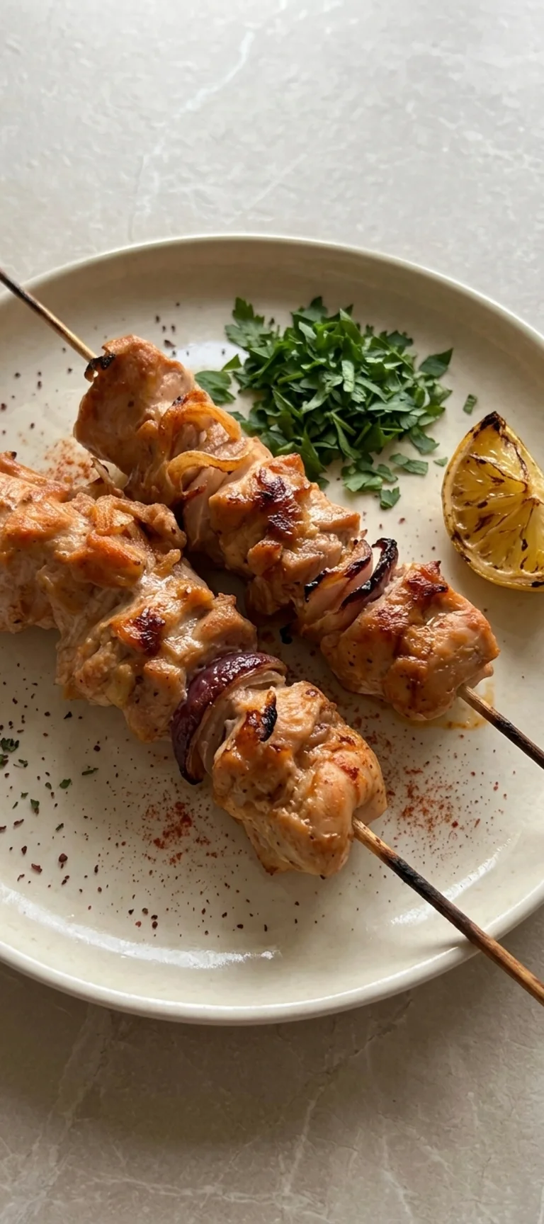 Шашлычки из курицы в духовке — рецепт с фото