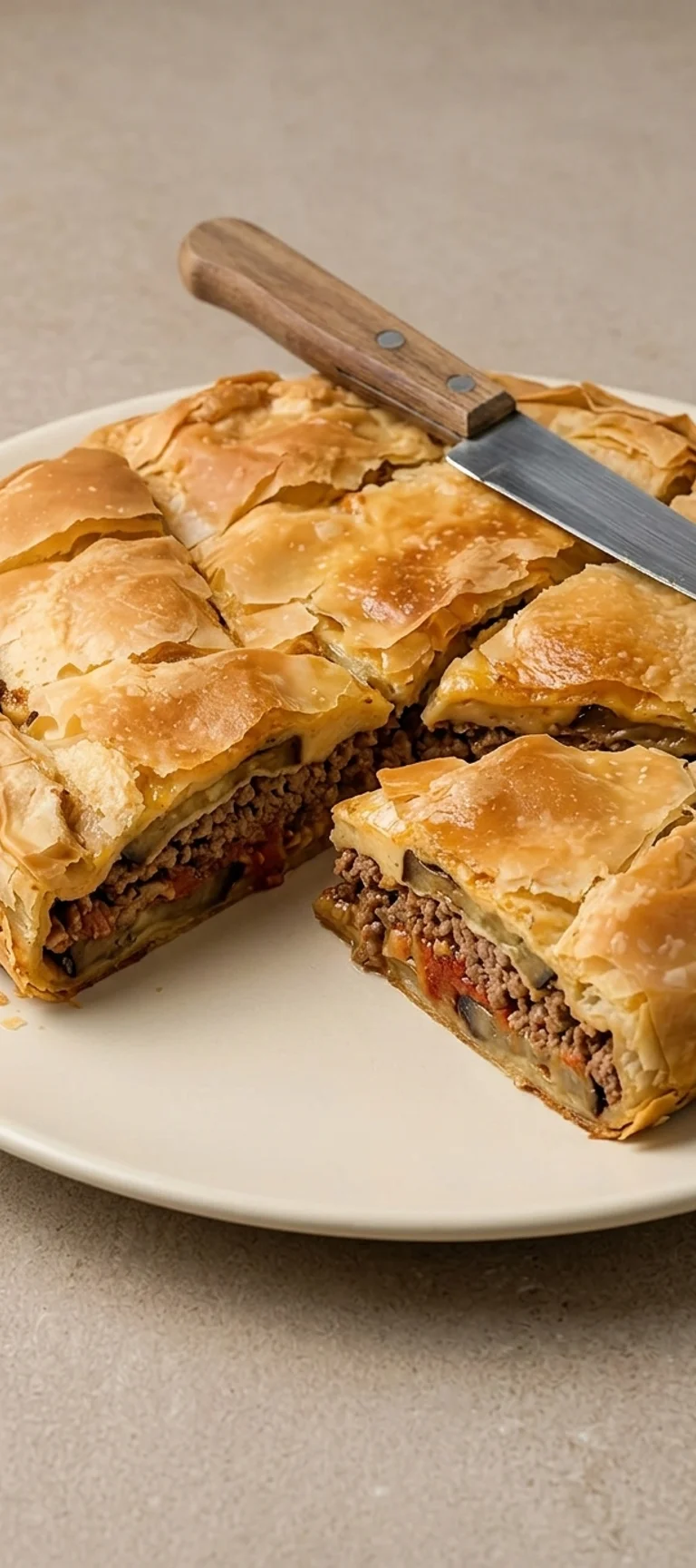 Пирог с мясом и баклажанами — рецепт с фото