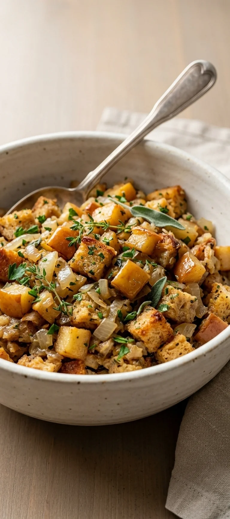 Начинка для праздничной птицы с яблоком и травами — рецепт с фото