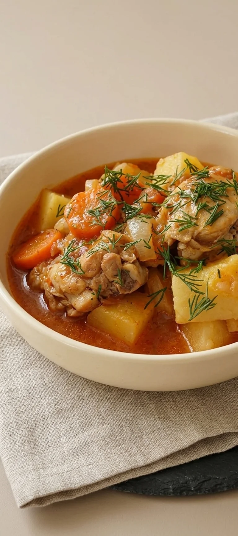 Курица, тушеная в казане с овощами — рецепт с фото