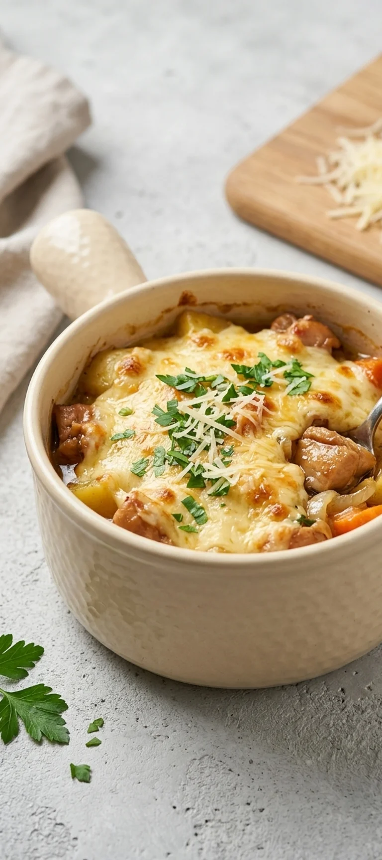 Курица с картофелем в керамическом горшочке — рецепт с фото