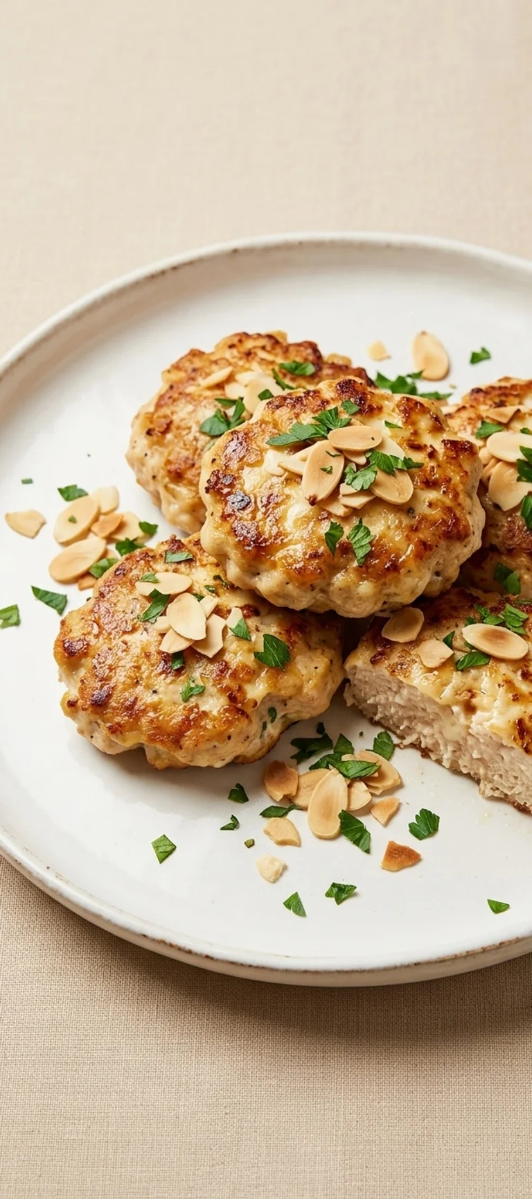 Куриные котлеты с сыром и миндалем — рецепт с фото