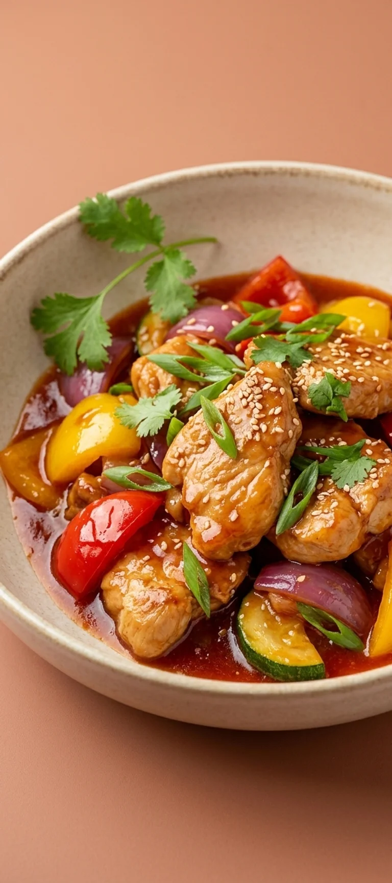 Индейка в кисло-сладком соусе с овощами — рецепт с фото