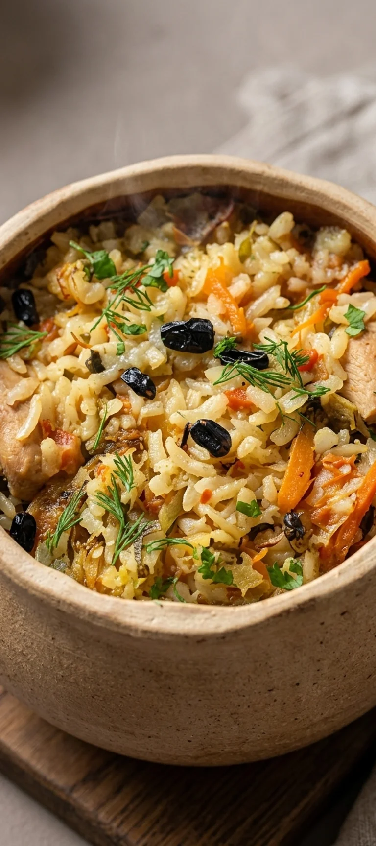 Плов с курицей в горшочках — рецепт с фото