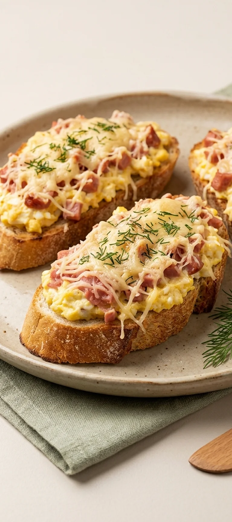 Запеченные бутерброды с яйцом и сыром — рецепт с фото