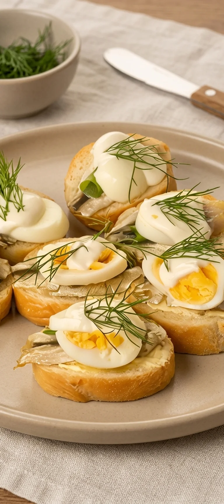 Бутерброды с копченой рыбой и перепелиными яйцами — рецепт с фото