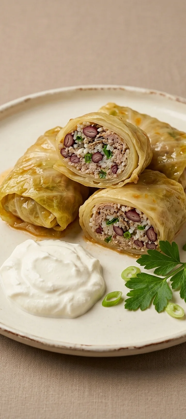 Голубцы по-вьетнамски с рисом и фасолью — рецепт с фото