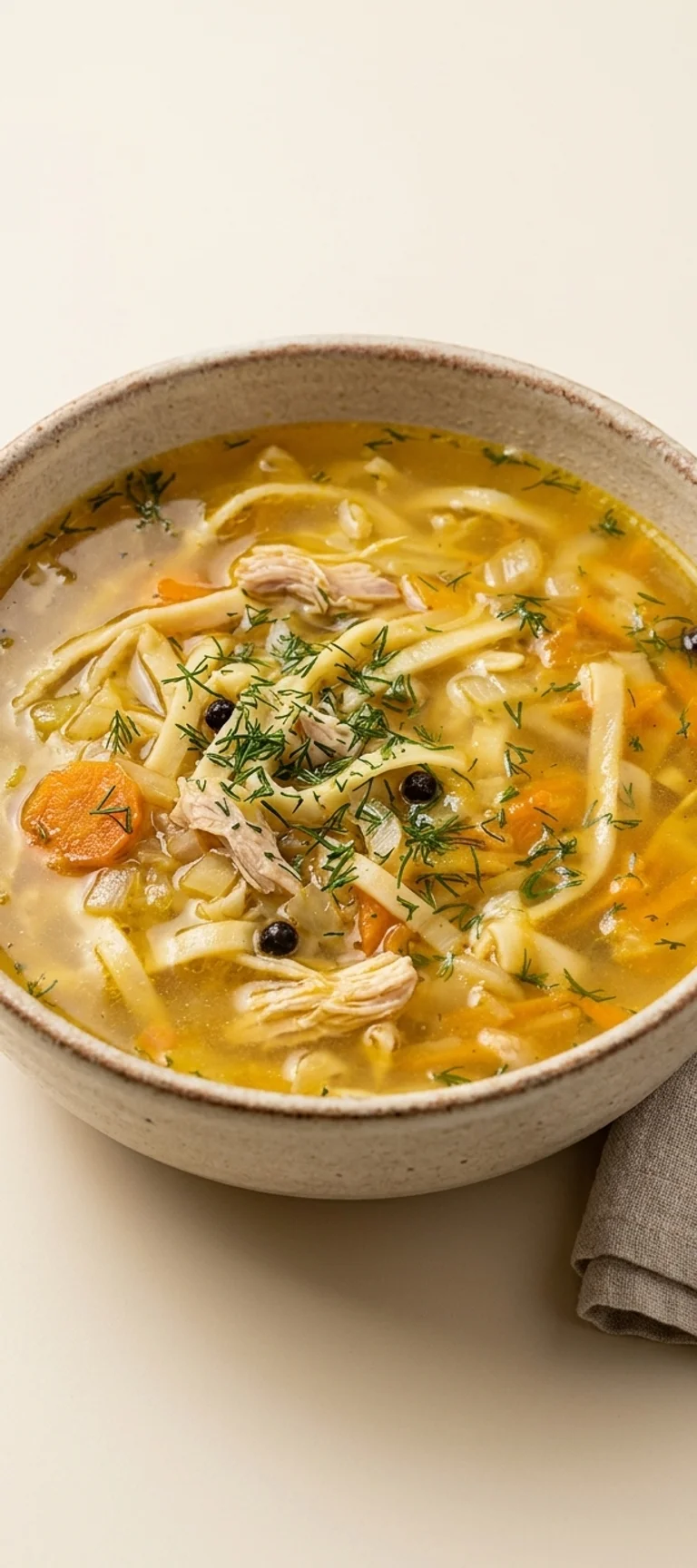 Куриный суп с домашней лапшой и капустой — рецепт с фото