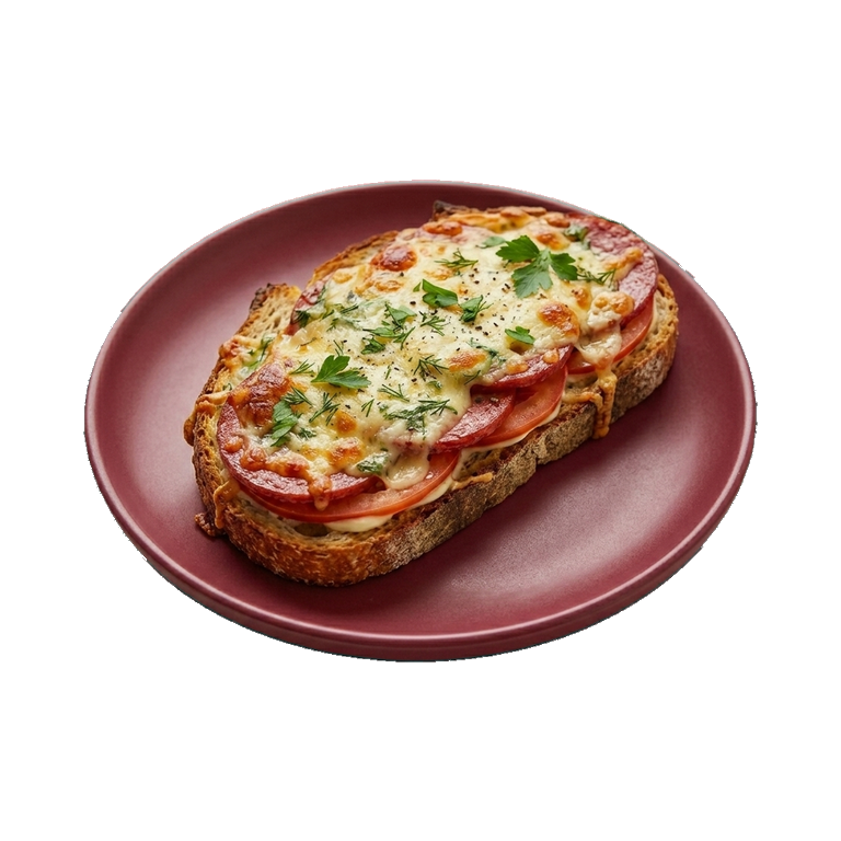 Горячий бутерброд с сыром и колбасой — иконка рецепта