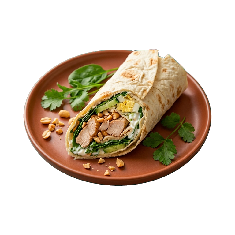 Ролл с курицей и йогуртным соусом — иконка рецепта