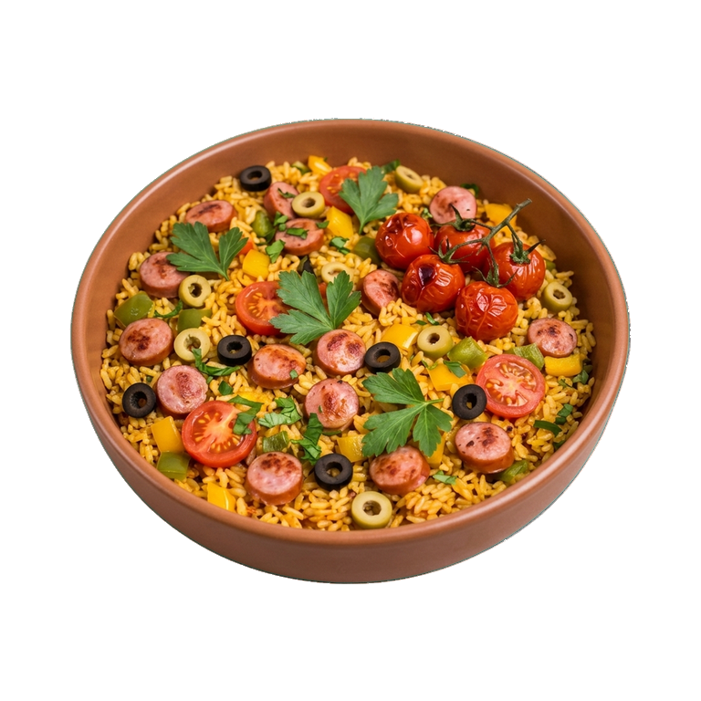 Паэлья с сосисками — иконка рецепта