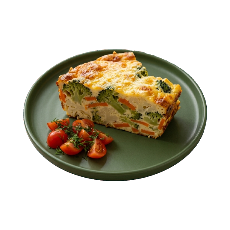 Овощная запеканка с брокколи и цветной капустой — иконка рецепта