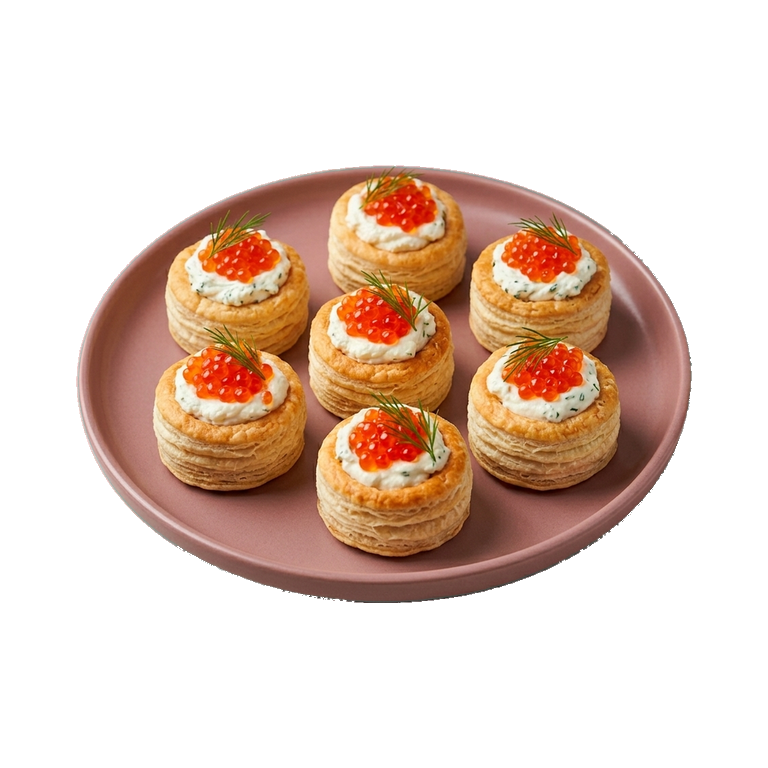 Тарталетки со сливочным сыром и икрой — иконка рецепта