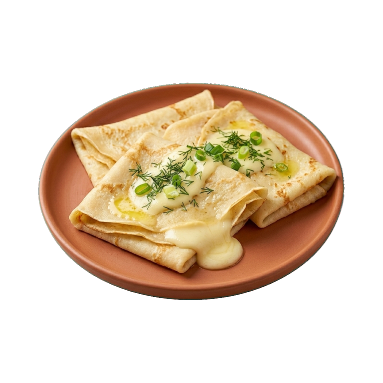 Тонкие блины со сливочным сыром — иконка рецепта