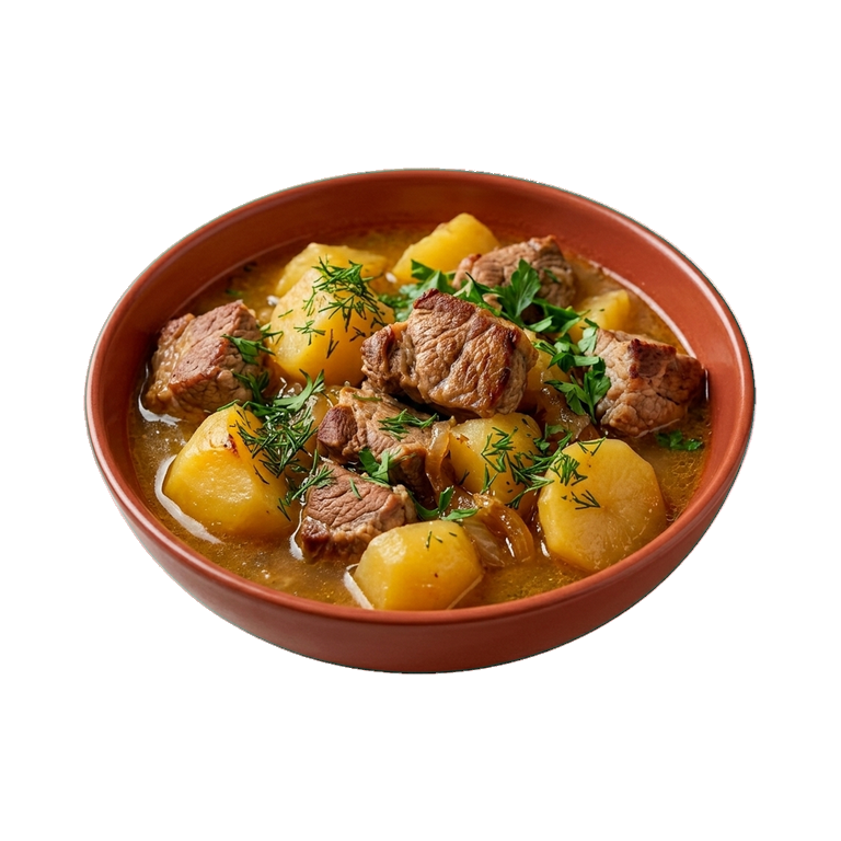 Свинина с картофелем в казане — иконка рецепта