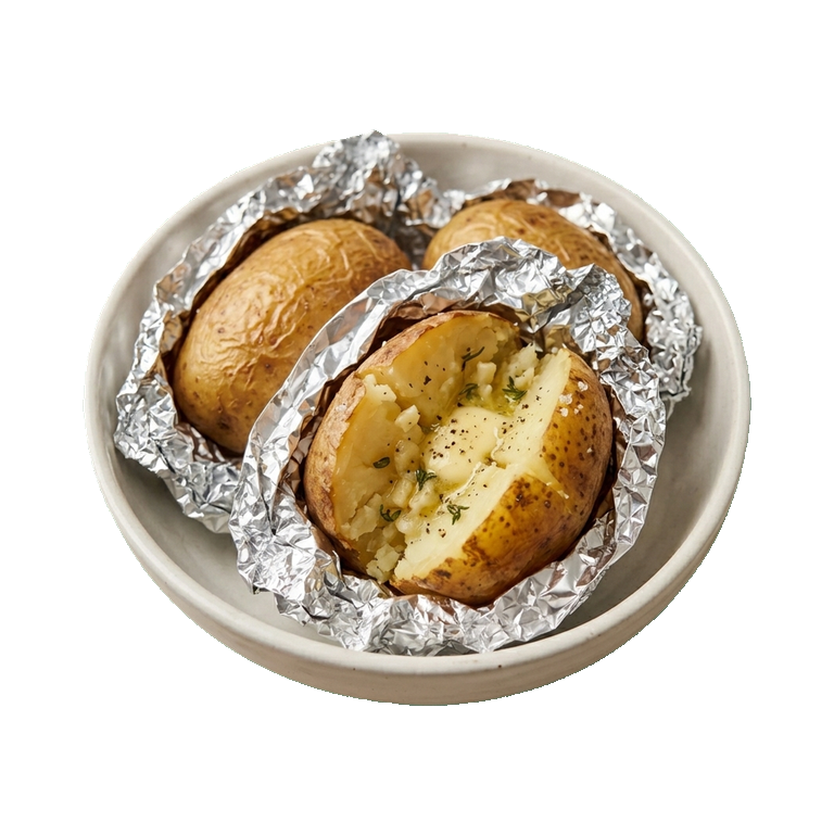 Печеный картофель с чесноком и маслом — иконка рецепта