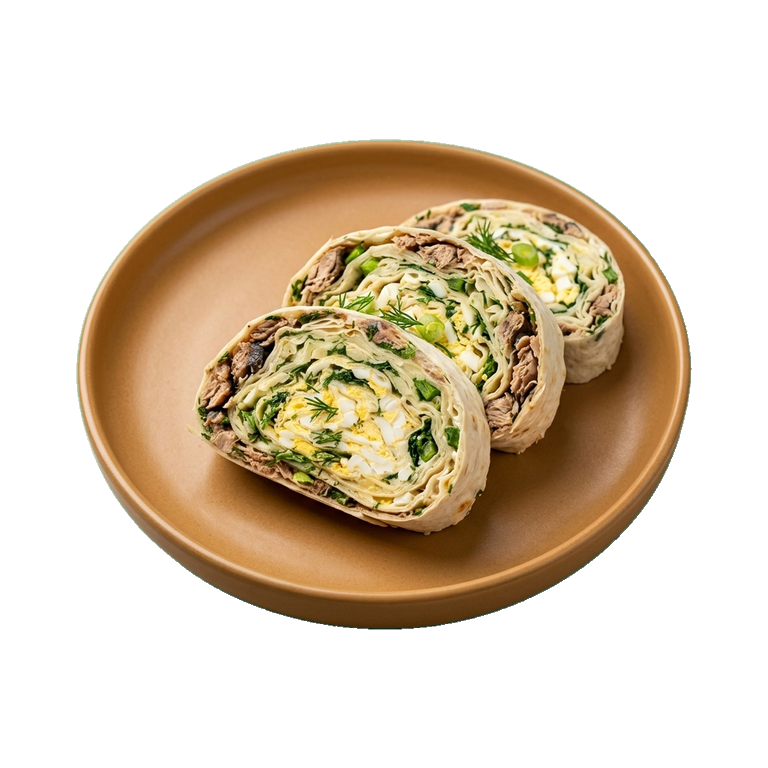 Рулет из лаваша с сайрой и яйцом — иконка рецепта