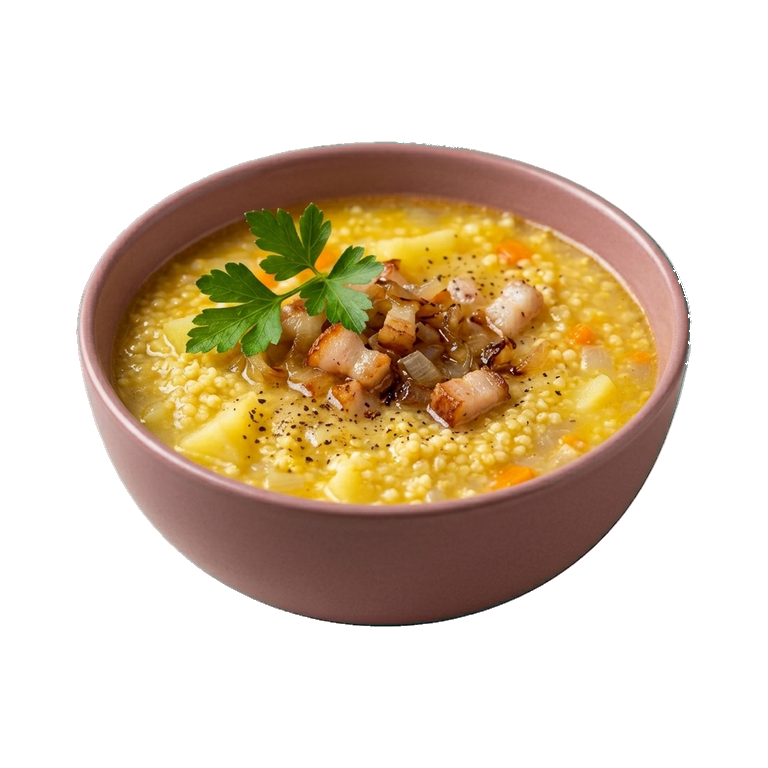 Украинский кулеш с пшеном и салом — иконка рецепта