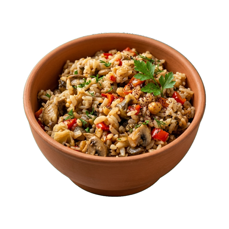 Плов с грибами и овощами — иконка рецепта