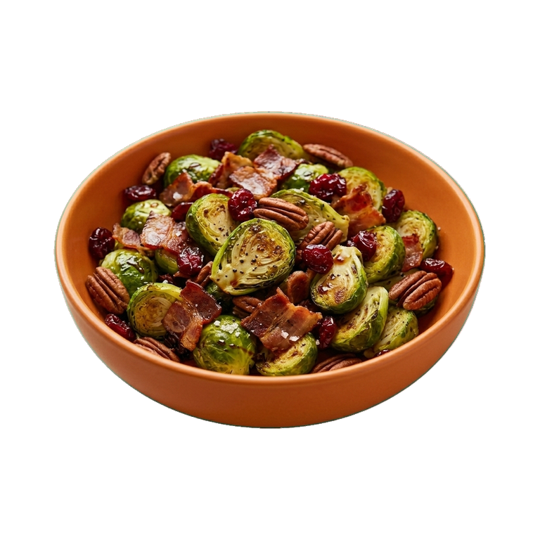 Брюссельская капуста с беконом и орехами пекан — иконка рецепта