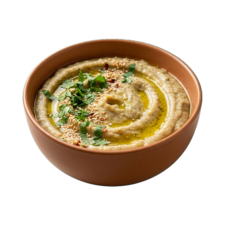Баклажановое пюре с чесноком и кинзой — иконка рецепта