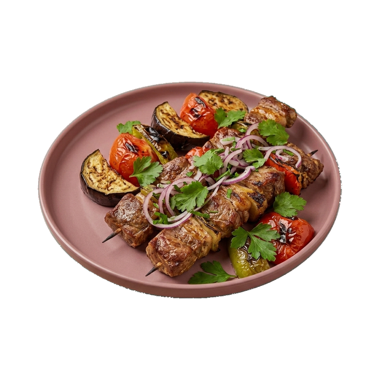 Баранина на углях с овощами — иконка рецепта