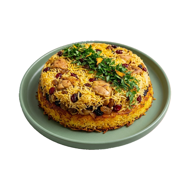 Плов тачин с курицей и сухофруктами — иконка рецепта