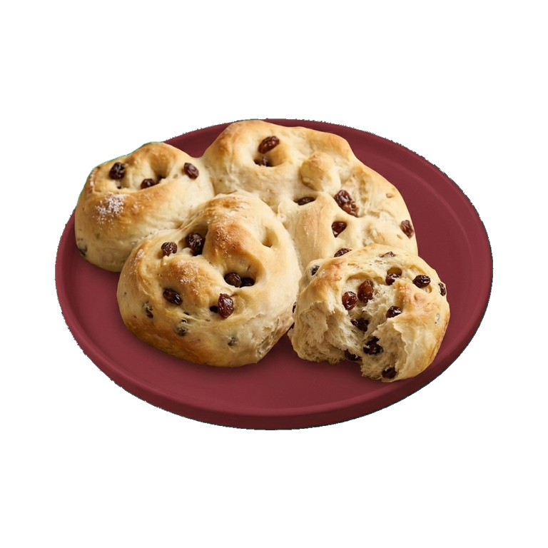 Пшеничные булочки с изюмом — иконка рецепта