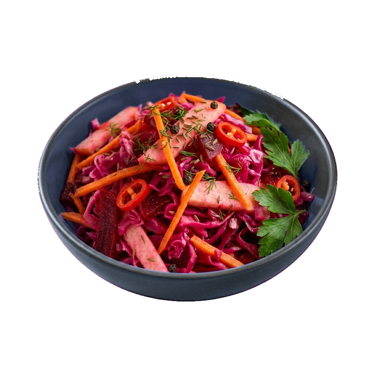 Квашеная капуста с яблоками и свеклой — иконка рецепта