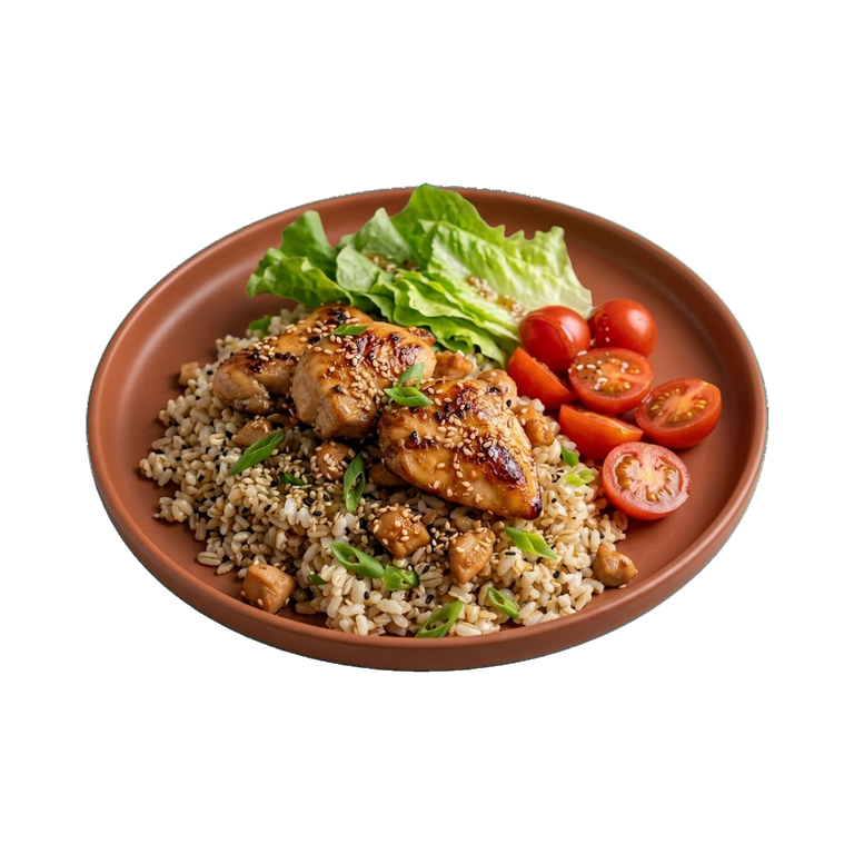 Куриная грудка с кунжутным рисом — иконка рецепта