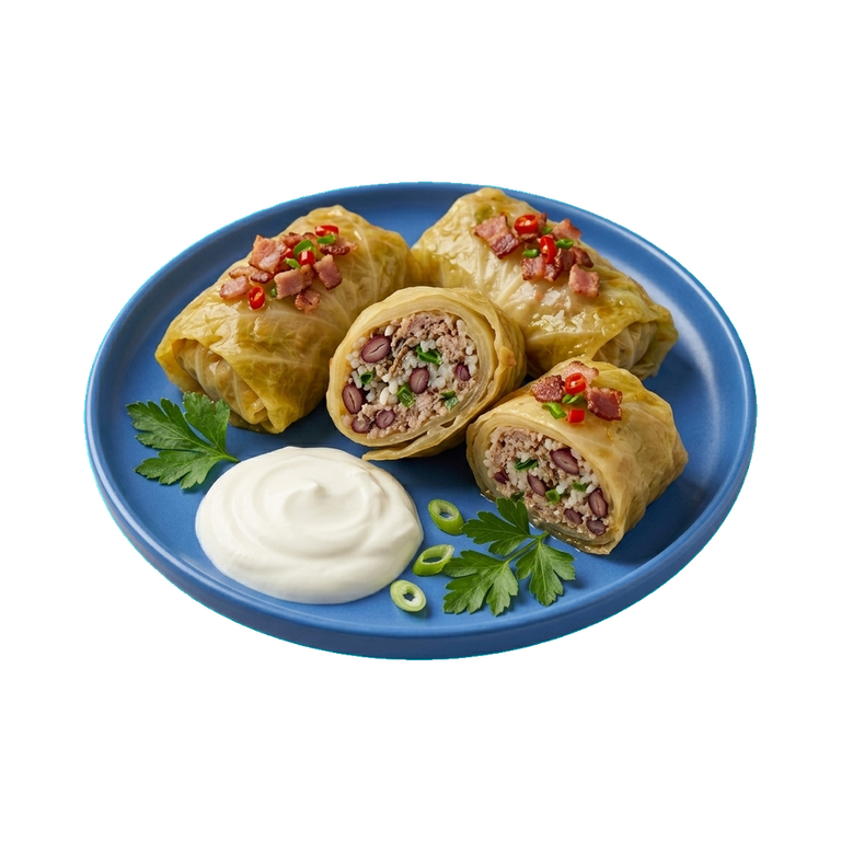Голубцы по-вьетнамски с рисом и фасолью — иконка рецепта