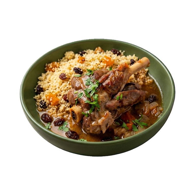 Тушеные бараньи голяшки с кускусом — иконка рецепта