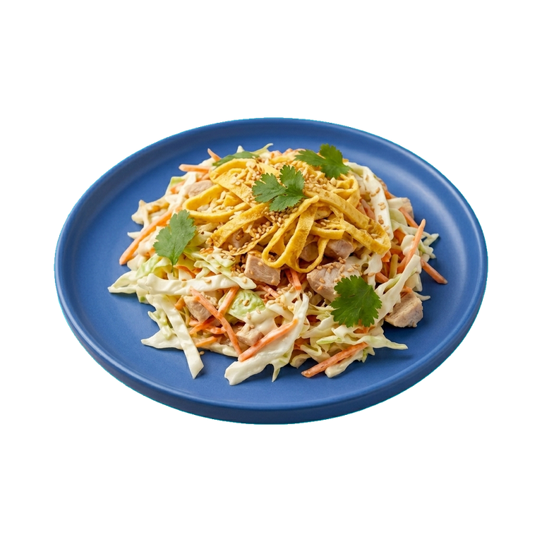 Салат с курицей и омлетом-соломкой — иконка рецепта