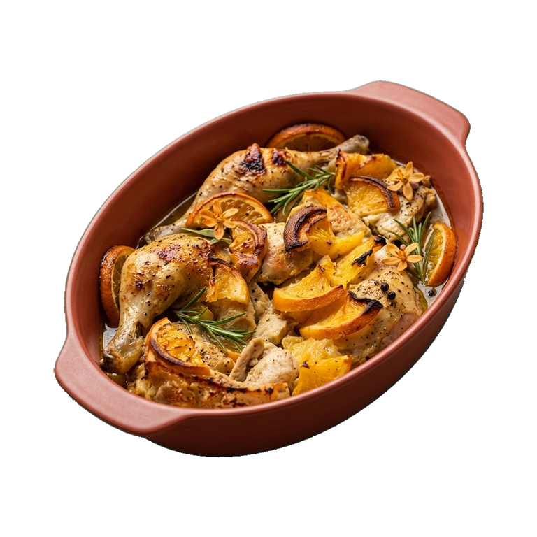 Курица с апельсинами в духовке — иконка рецепта