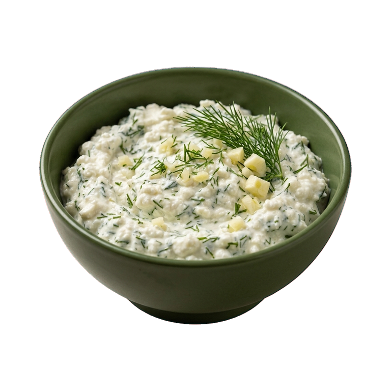 Творожная паста с чесноком и укропом — иконка рецепта