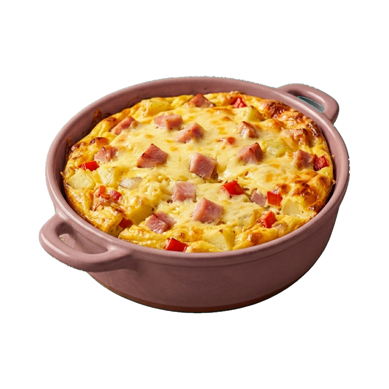 Омлет с ветчиной и овощами в духовке — иконка рецепта